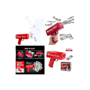 مسدس المال الكهربائي Super Money Gun – يطلق فلوس ورقية للعب